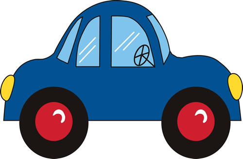 Blue Car Drawing Clipart