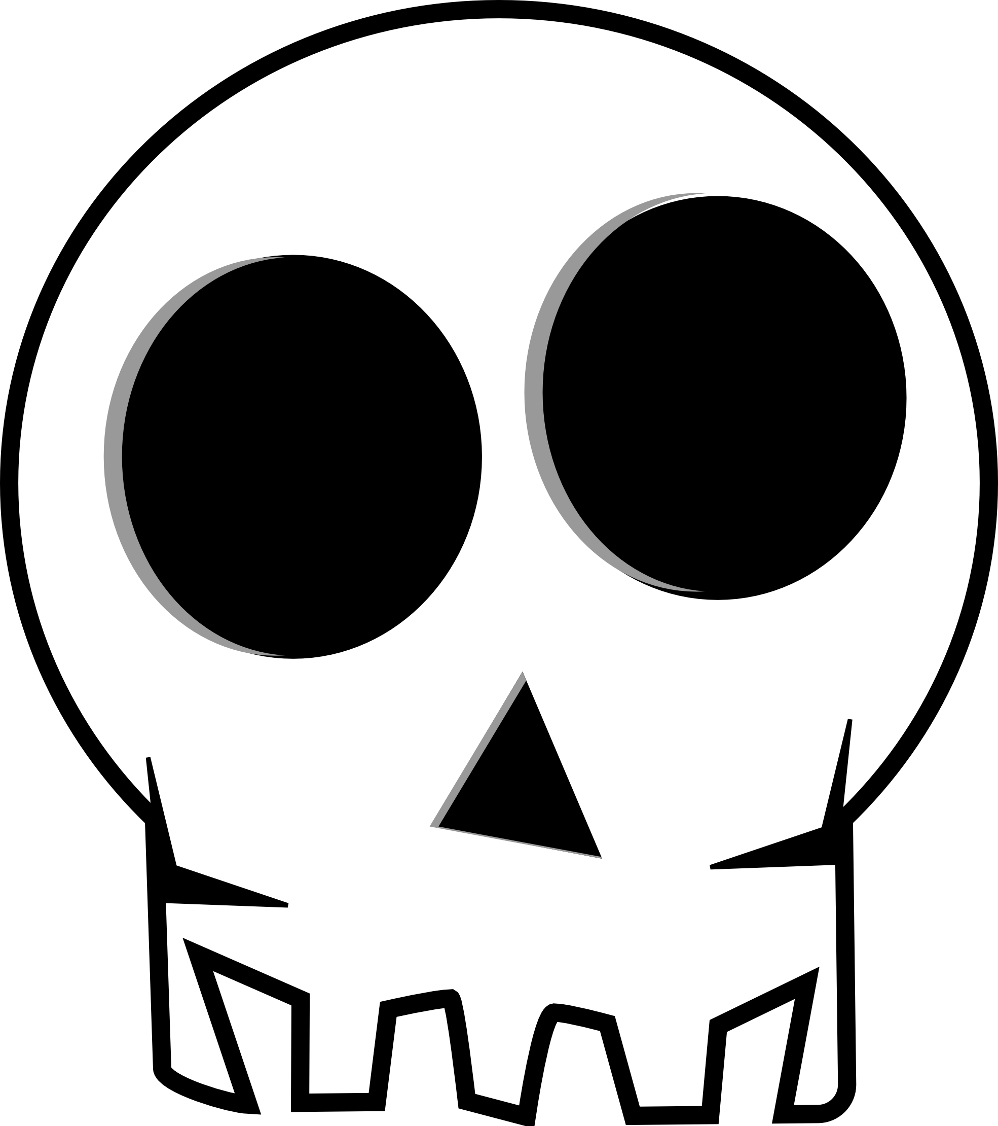 Skulls clip art dromffc top 2 - Clipartix