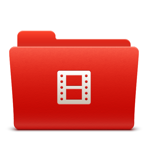 Folder, new, red, soda, video icon | Icon search engine