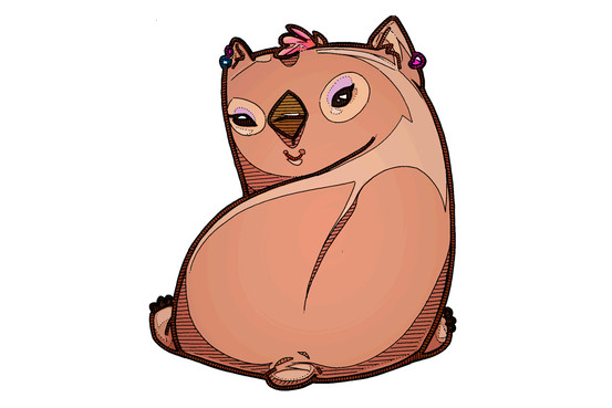 Cartoon Wombat Clipart - Free to use Clip Art Resource