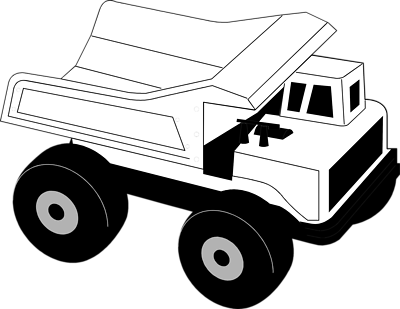 Dump Truck Clipart Black And White - Free Clipart ...