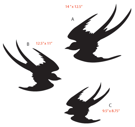 Flying Bird Stencils - ClipArt Best