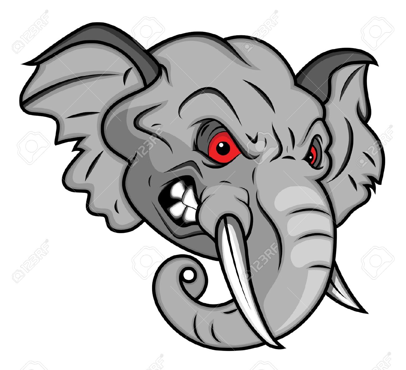 Elephant Face Clipart - ClipArt Best