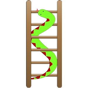 Snake and ladder clipart