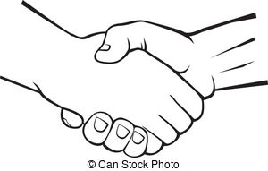 Shaking hands free hands arms clip art image #21839