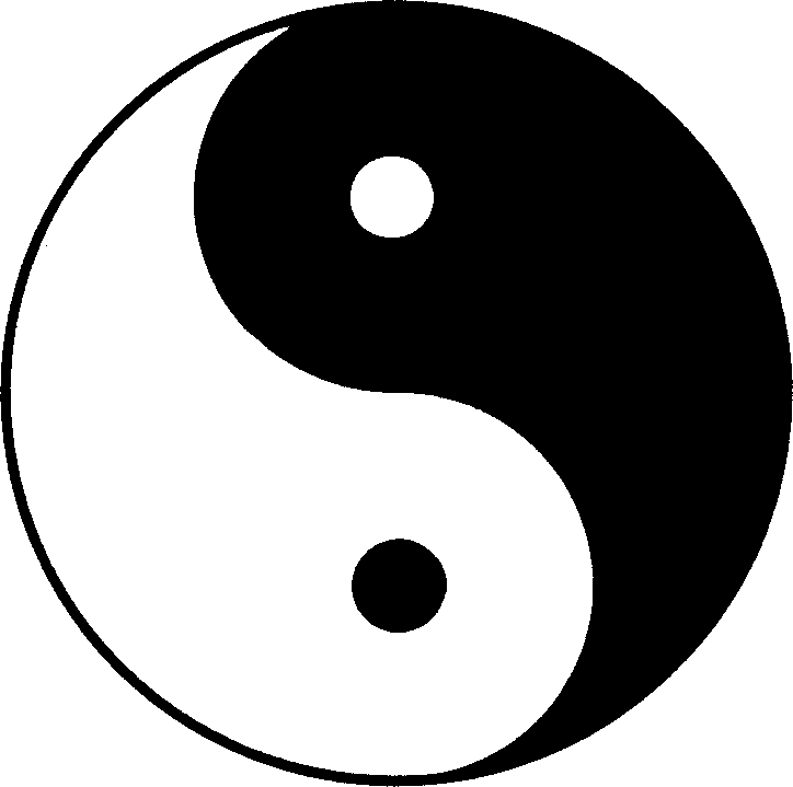 Yin and yang clipart