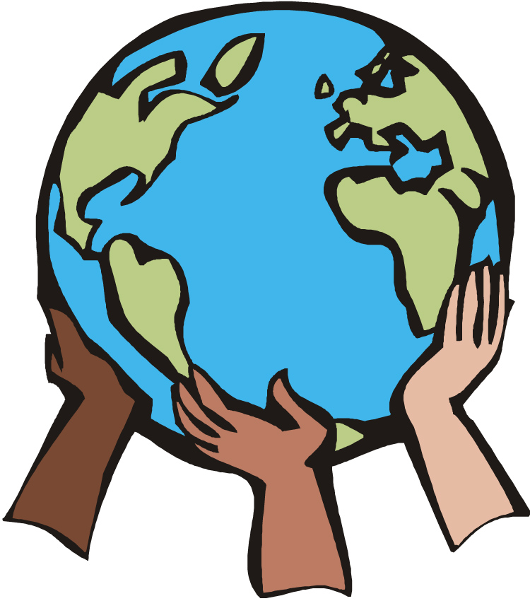 Earth in hand clipart