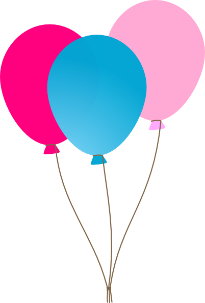 Pink Balloons Clipart - Free Clipart Images