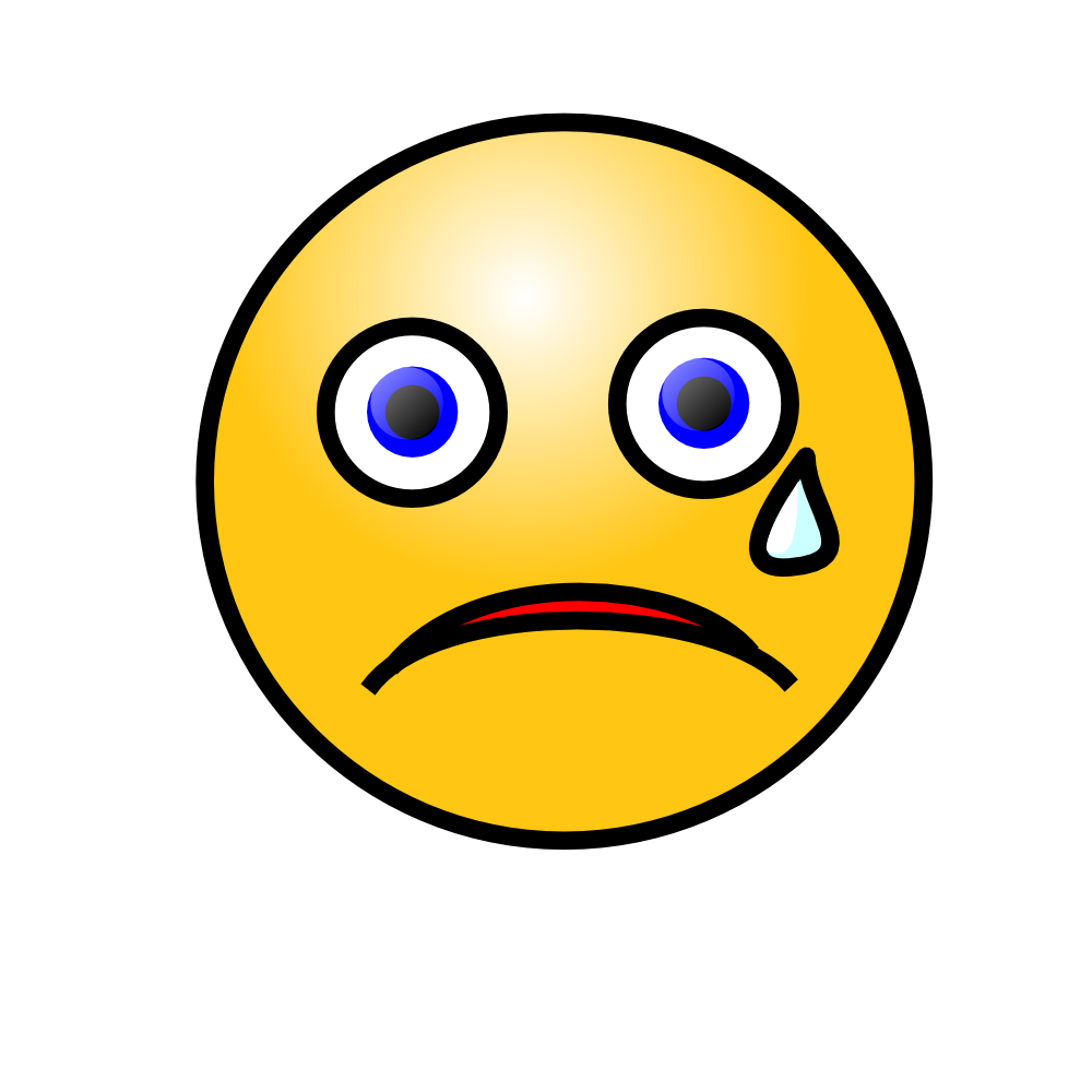 Crying Face Emoticon | Free Download Clip Art | Free Clip Art | on ...