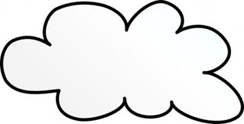 Cloud Outline Clip Art - Tumundografico