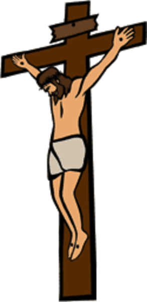 Jesus in cross clipart