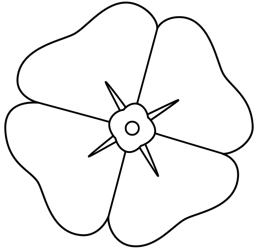 Free Printable Poppy Template - ClipArt Best