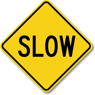 Go Slow Sign Clipart