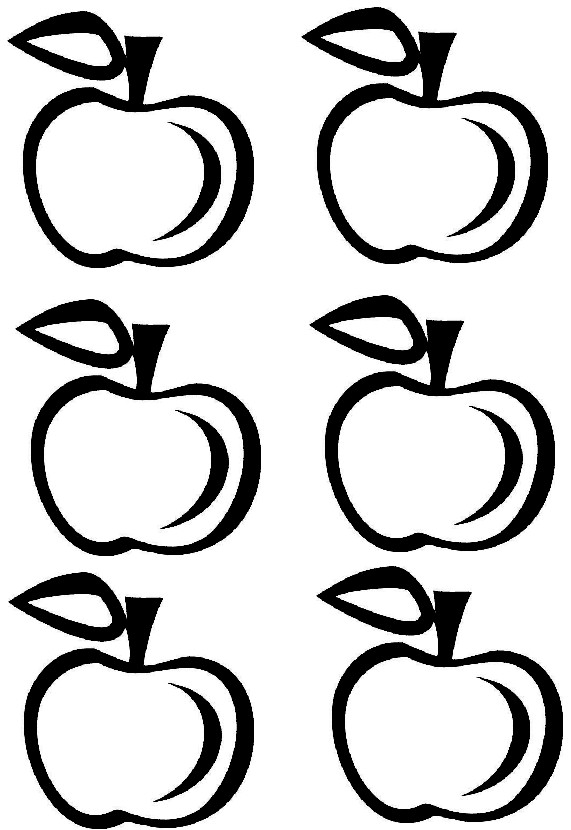 Best Photos of Apple Template Printable - Apple Fruit Coloring ...