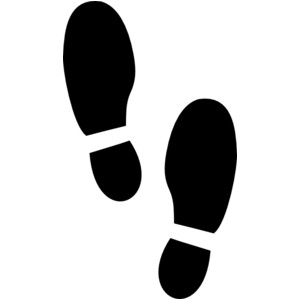 Shoe print clip art