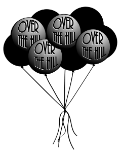 Over the hill clip art