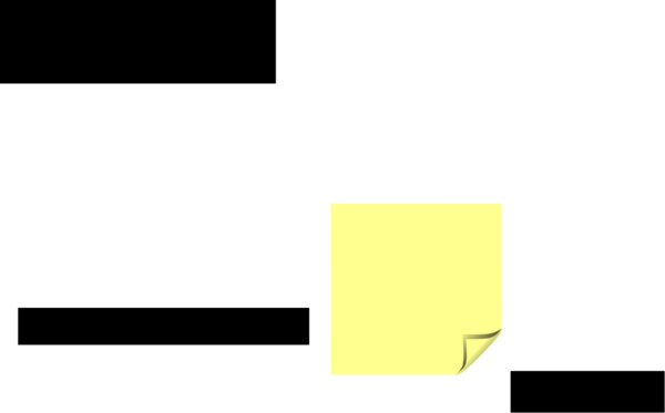 Sticky note yellow folded corner - vector Clip Art