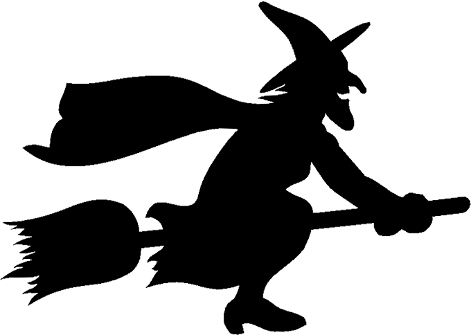 Halloween Witch Silhouette Clipart