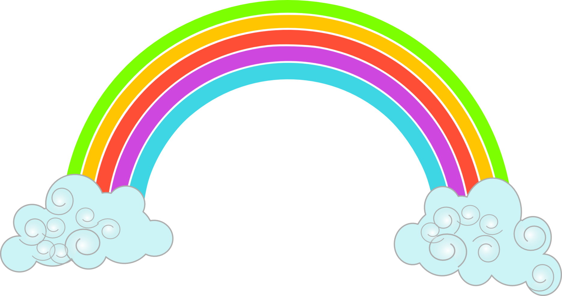 Pictures Of Cartoon Rainbows Clipart Best