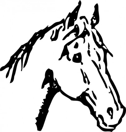 Horse head images clip art