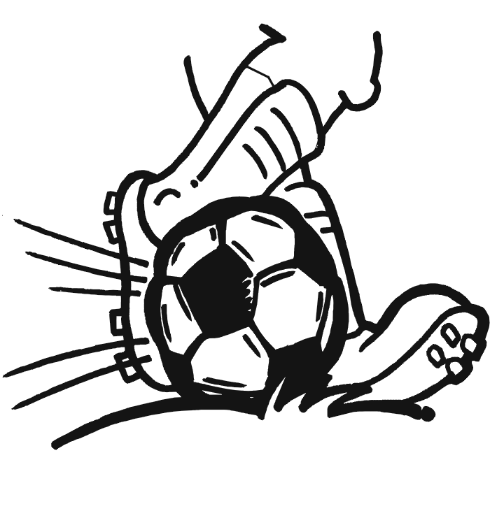 Someone Kicking Ball - ClipArt Best