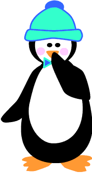 Winter Penguin Clip Art Border - Free Clipart Images