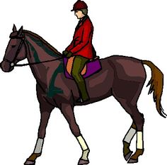 English horse riding clipart