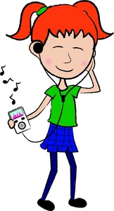 Teen Girl Cartoon Clipart