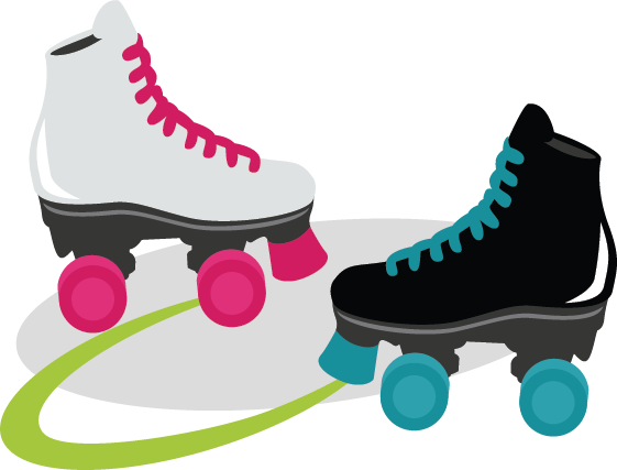 Pair Roller Skates Clipart