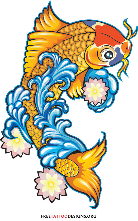 Koi fish tattoo clipart - ClipartFox