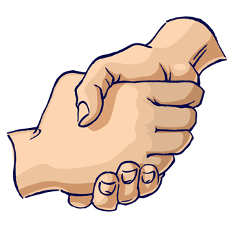 Handshake clip art hand shake clipart - Clipartix