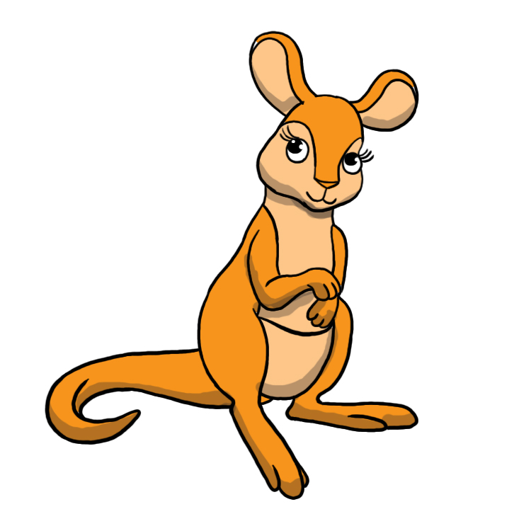 Baby Kangaroo Cartoon | Free Download Clip Art | Free Clip Art ...