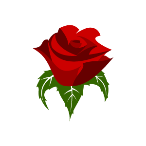 Free red rose clip art