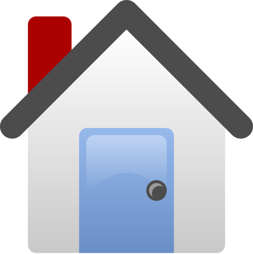 Simple house vector clip art image | Public domain vectors