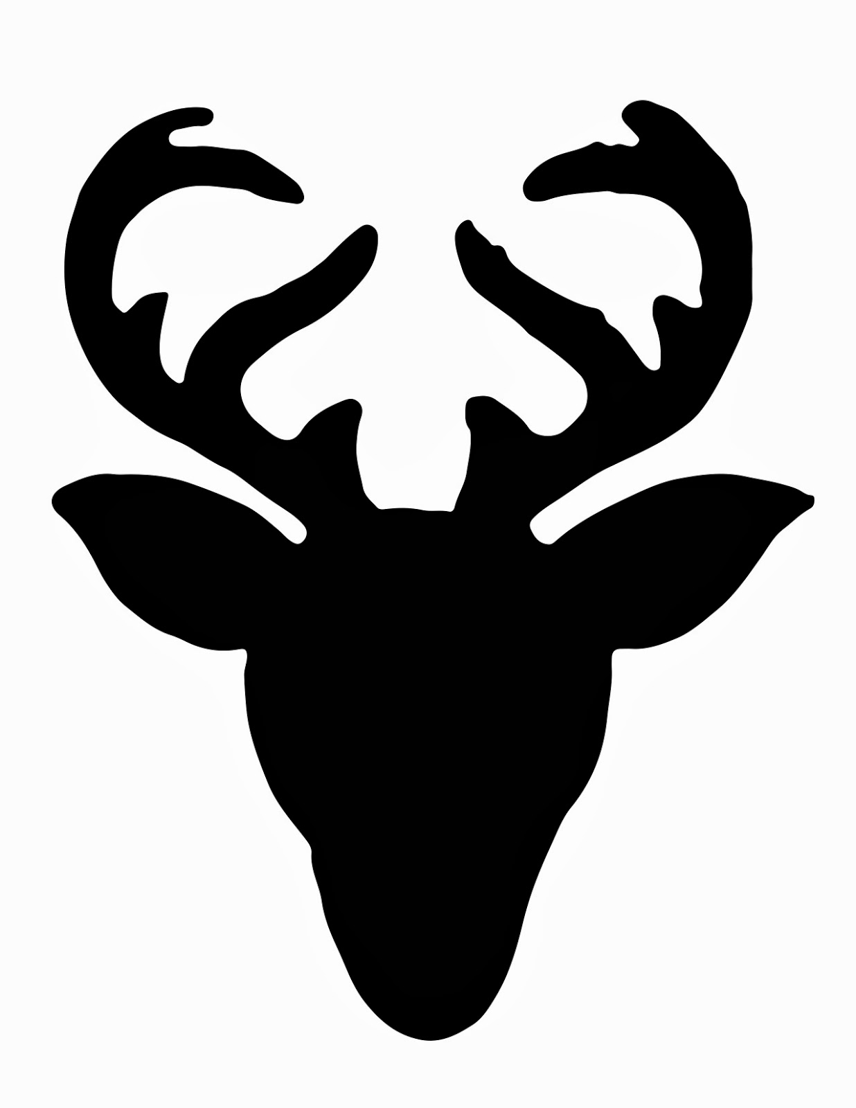 Reindeer Head Silhouette ClipArt Best ClipArt Best