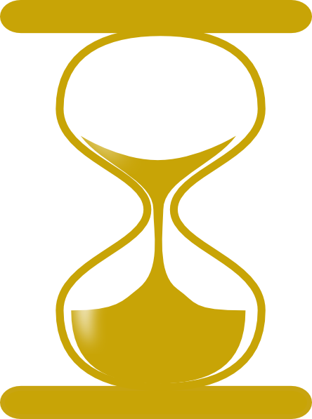 Golden Hourglass 2 Clip Art - vector clip art online ...