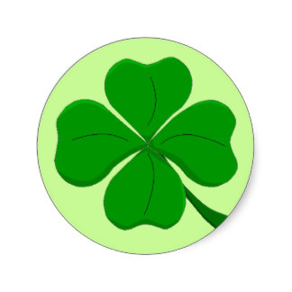 Four Leave Clover Stickers, Four Leave Clover Sticker Designs