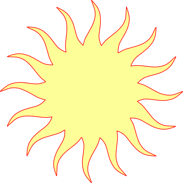 Sun clip art Free Vector