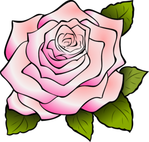 Pink Rose clip art - vector clip art online, royalty free & public ...