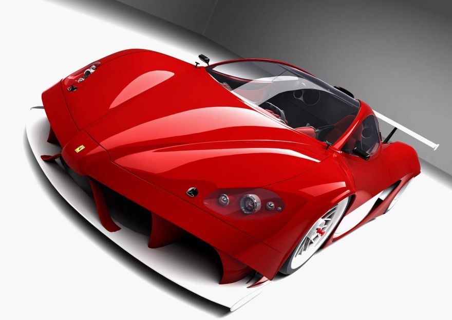 3d Red Car Sport #31473 Wallpaper | Palloc. ...