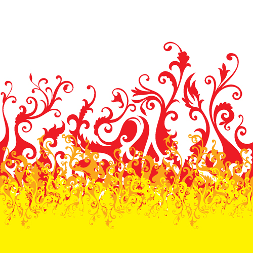 Set of Abstract Fire vector background 08 - Vector Abstract free ...