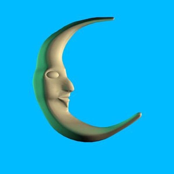 dxf cartoon moon