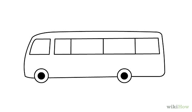 How to Draw a Bus: 5 Steps - wikiHow - ClipArt Best - ClipArt Best