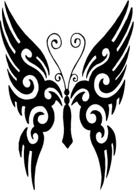 Tribal butterfly tattoo | Download free Vector