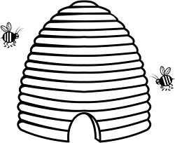 Beehive Coloring Page - ClipArt Best