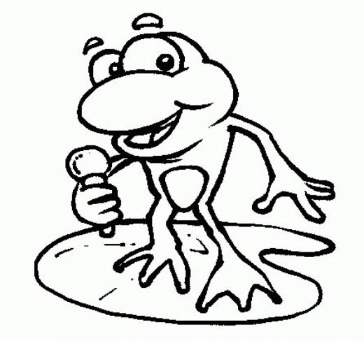 Frog Animals 16th Coloring Pages for Kids ~ Orthokids.