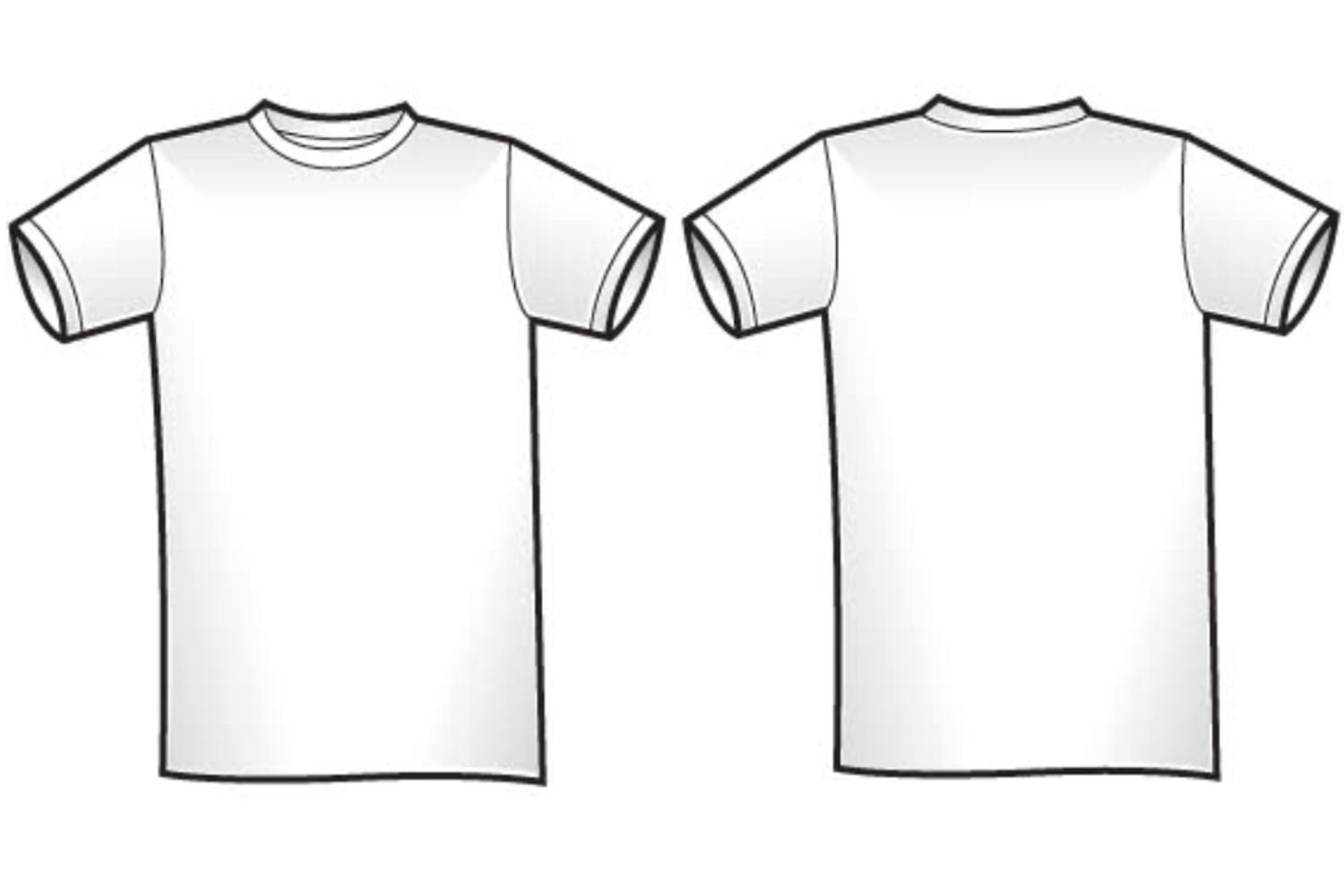 Blank T shirt Front And Back ClipArt Best