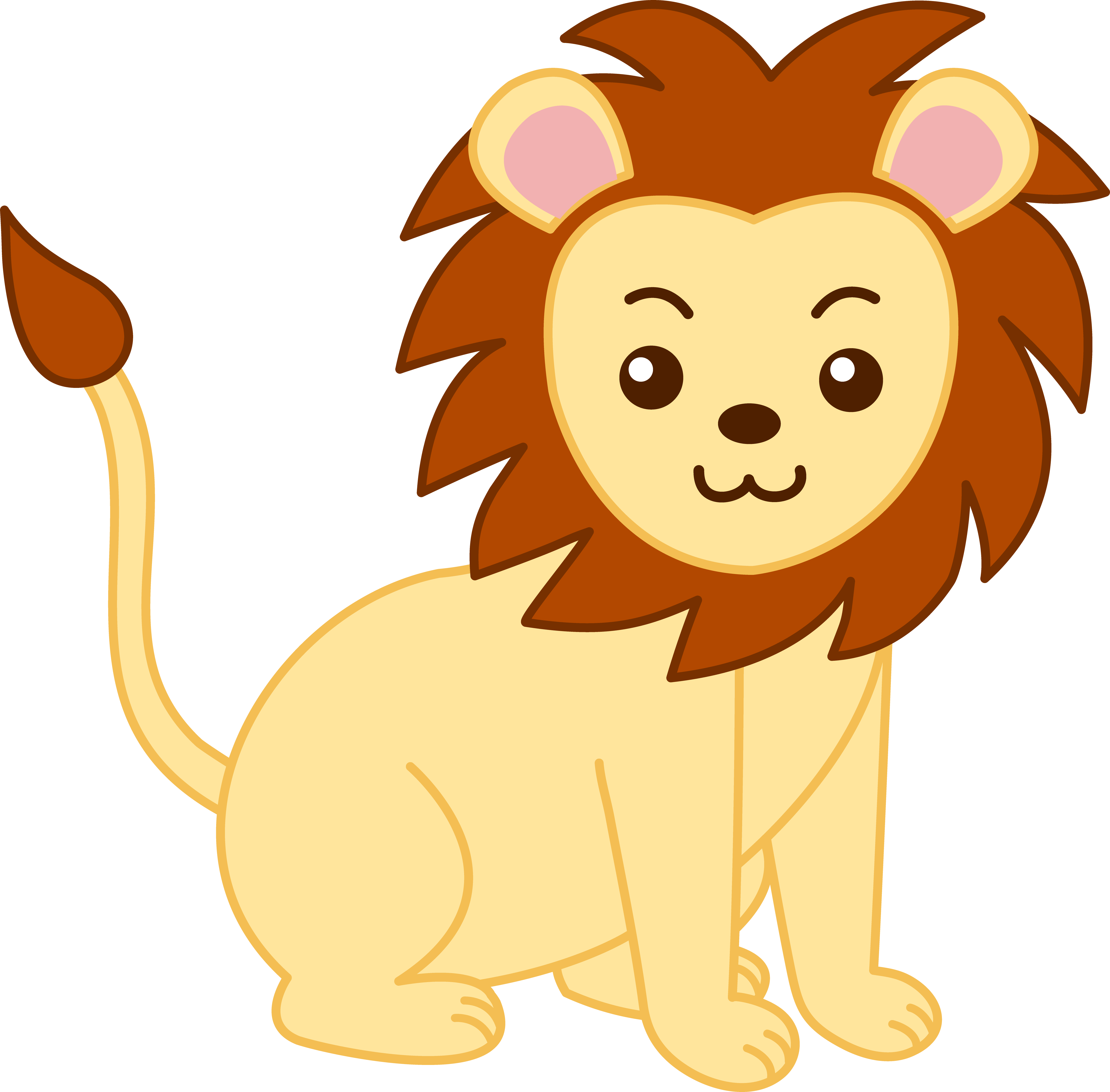 Baby Lion Clipart - Free Clipart Images