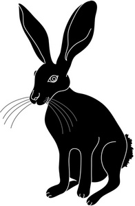 Jack Rabbit Clipart Image - Clip Art Silhouette Of A Jack Rabbit ...