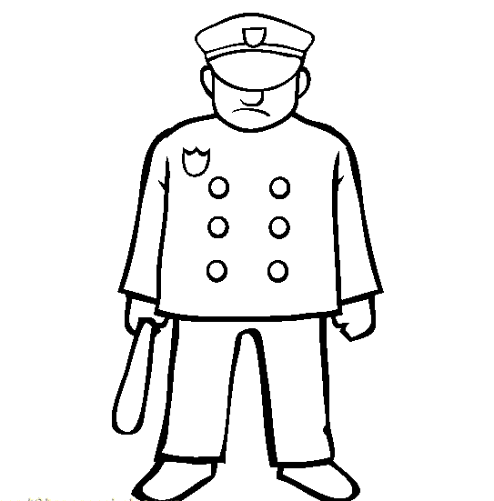 Police officer uniform, Coloring and Coloring pages